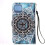 iPhone13 lommebokdeksel med blått mandala-design 5
