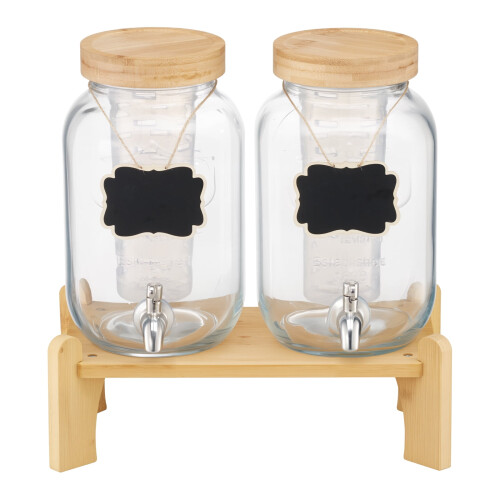 Glassdrikkedispenser med trestativ, 2-pakning