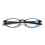 Runde Lesebrille mit Blaulichtfilter, Schwarz, 100 6