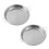 Serveringsfat i rostfritt stål, ångtallrik, 2-pack 1