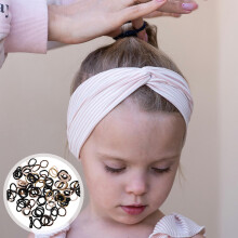Élastiques à cheveux de couleurs assorties (100 pièces)