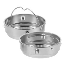 Teinfuser i rustfrit stål med fint net, 2 stk.