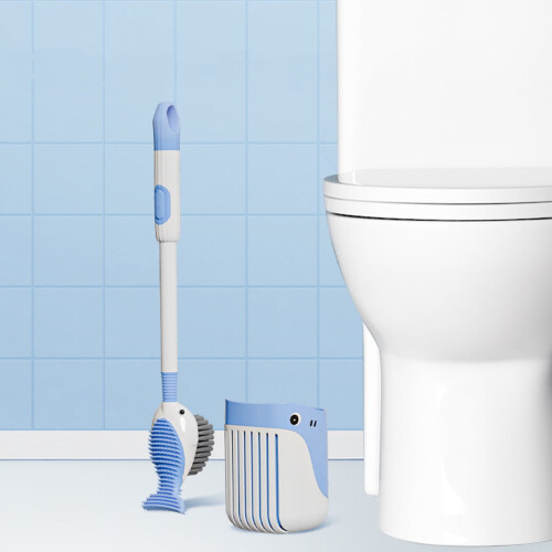 Ensemble brosse de toilette et ventouse avec brosse pour les interstices 3 pièces