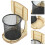 Set di portamatite in legno a tema basket 1