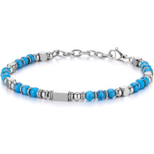 Women's Beaded Boho Bracelet Silver Gold 7"+1" Adjustable
