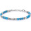 Women's Beaded Boho Bracelet Silver Gold 7"+1" Adjustable 1