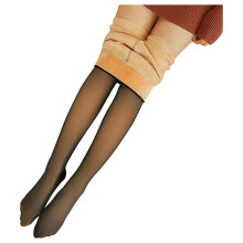 Doorzichtige warme fleece panty in zwart, grijs en koffiekleur.