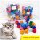 Glitterende pompons voor katten, 50 stuks (2 inch) 1