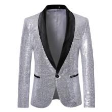 Blazer masculino preto para uso no escritório no outono/inverno