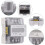 Driefase 4-draads kWh-energiemeter LCD5-100A 5