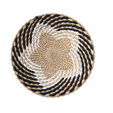 Sunxin boho veggkurv i rotting, rund, 30 cm