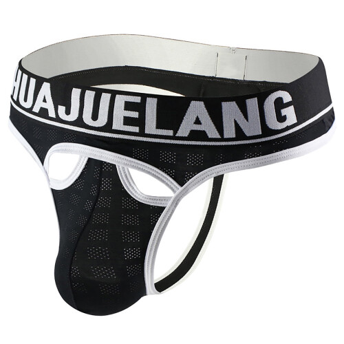 String pour homme, respirant, noir, lot de 1