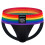 Zwarte ademende string jockstrap voor heren, 1 stuk 1