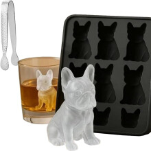 Tráidire Silicone Múnla Ciúb Oighir do Bhuldóg Francach, 12 Chuas