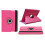 iPad 5. generasjon 9,7-tommers roterbart 360-deksel rosa 2