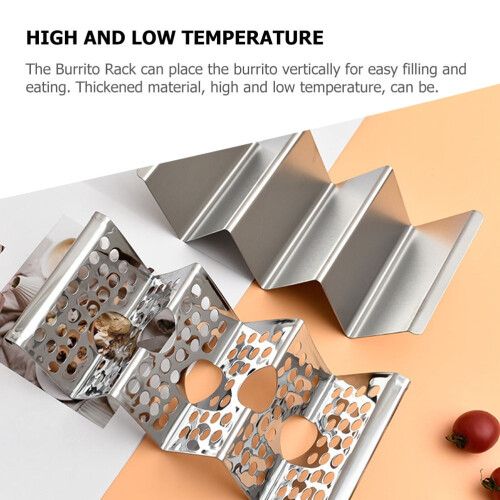 Stainless Steel Taco Stand Upright Holder 2