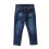 Blå denimbyxor med hög midja för pojkar, hellånga 1