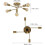 DELAVEEK industriel loftlampe guld retro lysekrone5 4