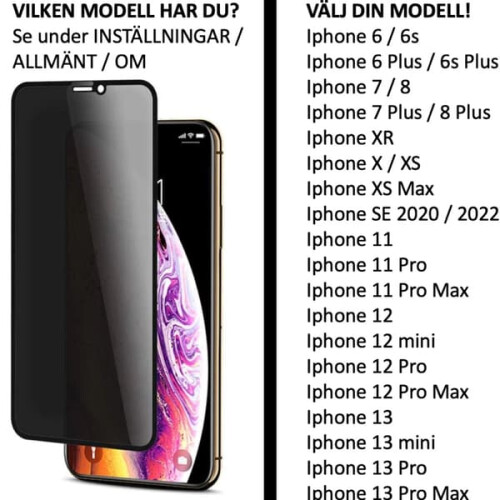 iPhone-skjermbeskytter kompatibel med iPhone 6to 1