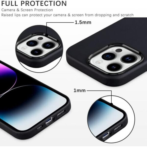 iPhone15Pro Max støtsikkert MagSafe-deksel vegansk skinn 2