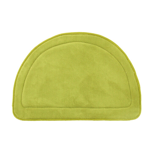 Tapete semicircular para banheiro, macio e antiderrapante, 60 x 40 cm (23,6 x 15,7 polegadas).