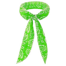 Bufanda refrescante verde reutilizable para el cuello, ideal para yoga, correr y acampar.