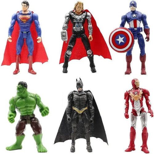 Superhelden-PVC-Actionfiguren-Set, 6-teilig 1