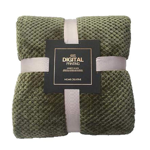 Coperta verde militare 100x150 cm 1 pezzo