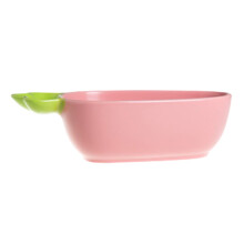 Pink Ceramic Carrot Bowl Easter Decorative Fruit Holder