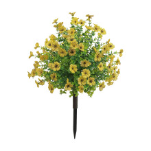 Sfera di bosso ornamentale con fiori rossi, 23 pollici, resistente ai raggi UV
