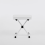 EDX Adjustable Piano Bench White 3-Height Padded 1
