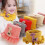 Kindernekwarmer met giraffeprint, 1 stuk 1