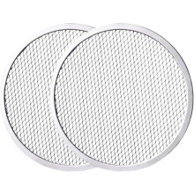 Pizzascherm rond 10 inch antiaanbaklaag met gaten, 2 stuks