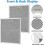 Metallfettfilter för köksfläktar 320x260mm silver 3