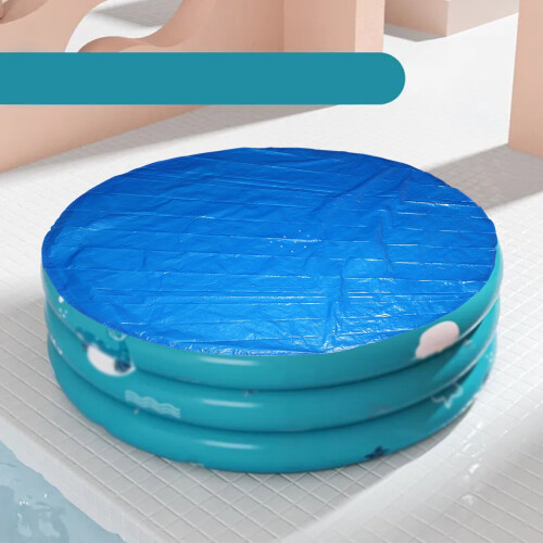 Στρογγυλό ηλιακό κάλυμμα πισίνας με κορδόνι περίσφιξης 83 ιντσών