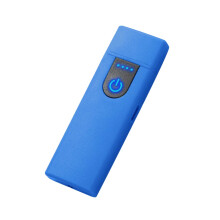 Nabíjateľný modrý USB zapaľovač s dotykovou indukciou, vetruodolný, 1 ks