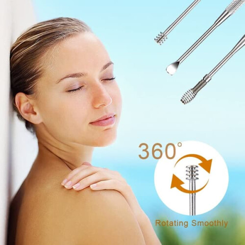 Earwax Removal Tool Kit Silver 12-Piece 1
