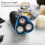 Philips barberbladshoved med ramme og blad 5