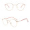 Lesebrille Schwarz Gold -2,5 Dioptrien 2