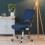 Bürostuhl-Stretchbezug Dunkelblau 2
