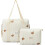 Bolsa de fraldas tipo sacola, acolchoada, em algodão (2 peças) 1