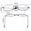 Faltbare Lesebrille Schwarz 1,0x 3