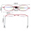 Faltbare Lesebrille Schwarz 1,0x 4