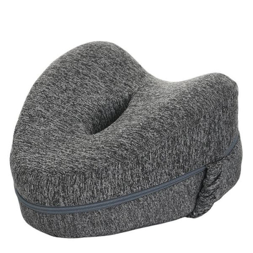 Ortopædisk knæpude i memory foam grå 1