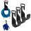 Garden hose hook clear acrylic 3-pack 1