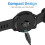 USB-C2-i-1 oplader til Garmin ure sort 1,2 m 6
