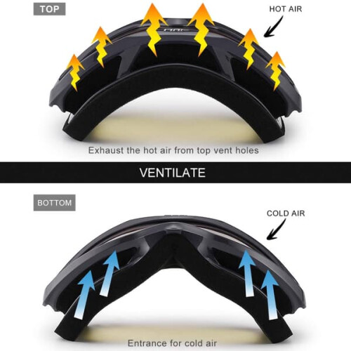 Anti-fog ski goggles double layer 2