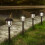 Luci solari decorative da esterno marroni, confezione da 10 3