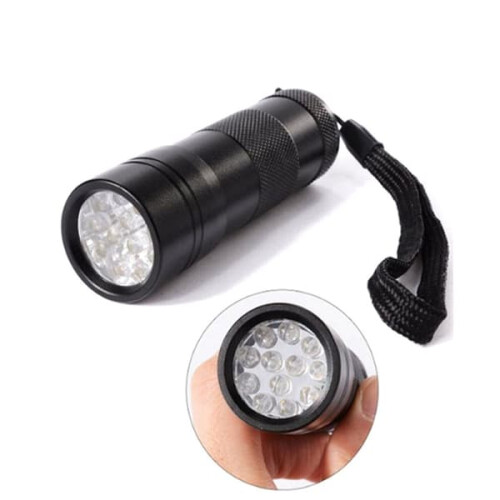 UV Flashlight with 12 LEDs for Stain Detection 1
