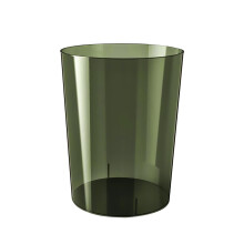 Kulatý minimalistický odpadkový koš zelený 10 l